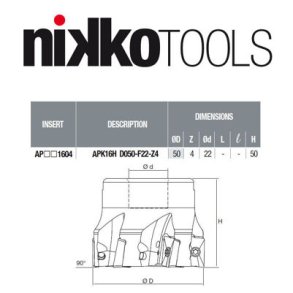NIKKO Knivhoved �:50mm APK-16 Z: 4