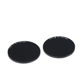 Svejseglas rund DIN 4 :50 mm