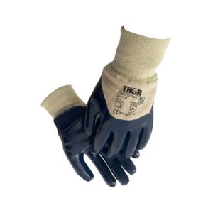 Gummihandske skrefast Bl m/rib