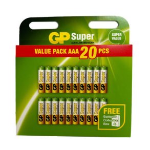 Batterier ALKALINE AAA (20stk)