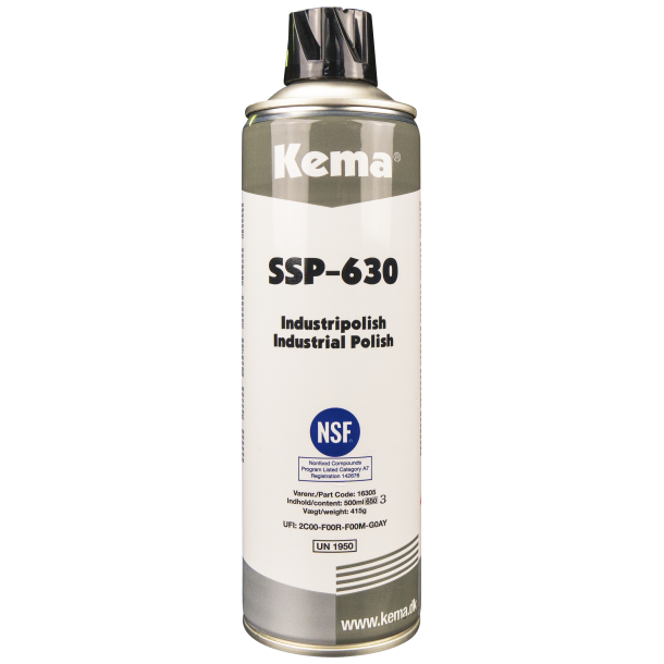 KEMA SSP-630 Industripolish 500ml til rustfri og laminatoverflader