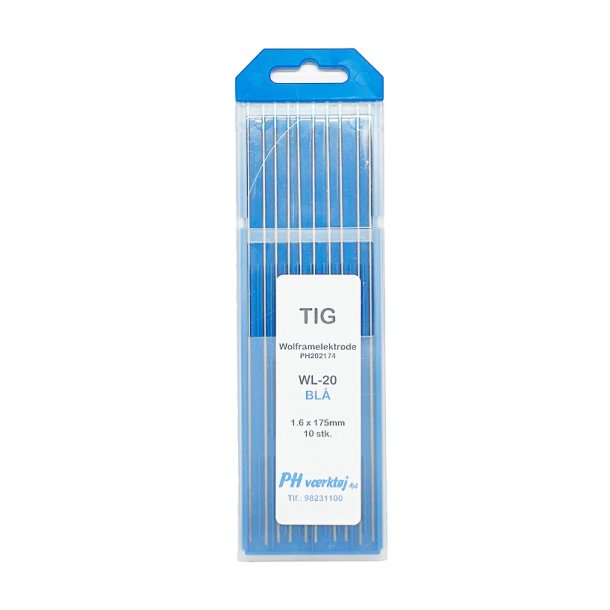 Wolfram elektrode bl� 1.6x175mm