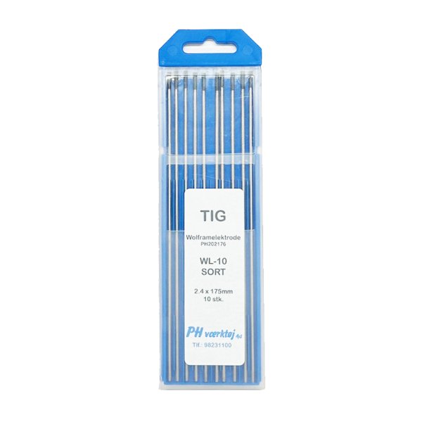 Wolfram elektrode sort 2.4x175mm