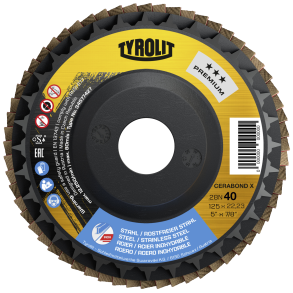 TYROLIT Cerabond Flapdisc 125mm K 40