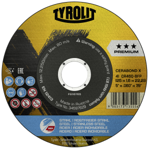 TYROLIT Cerabond Skreskive 125x1.6