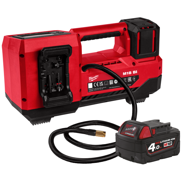 MILWAUKEE akku luftpumpe M18 BI-0 + batteri M18 B4