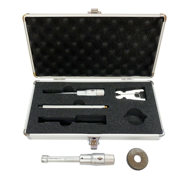 CENTO 3-pkt. Mikrometerskrues�t 12-20mm incl. pr�vering og forl�nger
