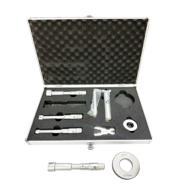 CENTO 3-pkt. Mikrometerskrues�t 20-50mm incl. pr�vering og forl�nger