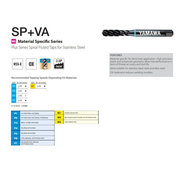 YAMAWA Spiraltaps�t HSSE-VA M3-12