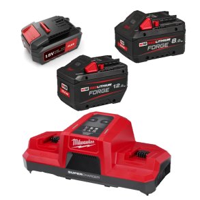 Batterier og ladeapparater akku