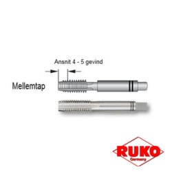 Hndtap HSS DIN 352 "Mellemtap" M24 x 3