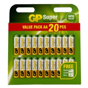 Batterier ALKALINE AA (20stk)