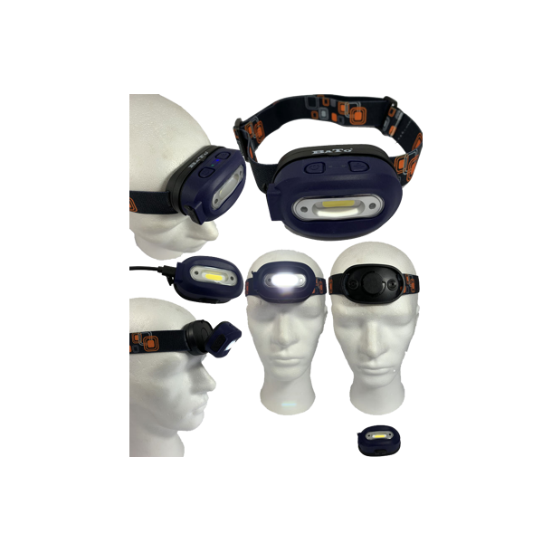 BATO Opladelig pandelampe m/magnet og sensor