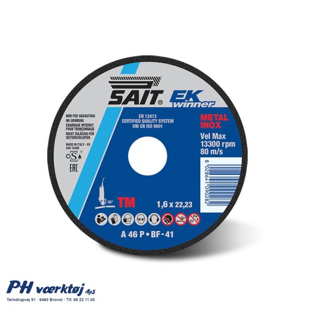 SAIT Skreskive 125x1.6mm - EK Winner