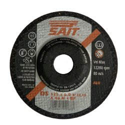SAIT Skrubskive 125x6.0mm - Aluminium