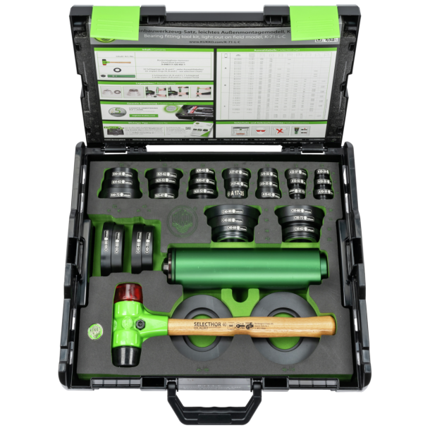 KUKKO Lejemonterings�t (K-71-L-C) 26-110mm (38 dele)