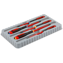 BAHCO Skruetrkkerst ERGO SLIM VDE 1000V ligekrv/Pozidriv (5 dele)