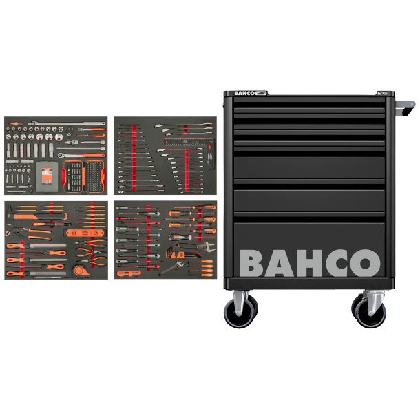 Bahco vrktjsvogn 275 dele sort
