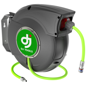 DJ TOOLS aut. slangeopruller t/luft, 14m m/kobl.