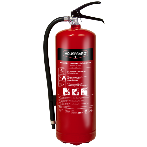 Housegard pulverslukker 6 kg