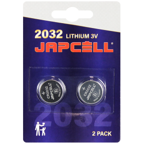 JAPCELL Batteri knapcelle 2032 (2stk)