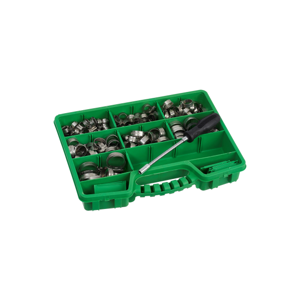 Spndebndssortiment - galvaniseret (135stk)