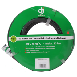 Trykluftslange m/kobling 3/8" 10 mtr