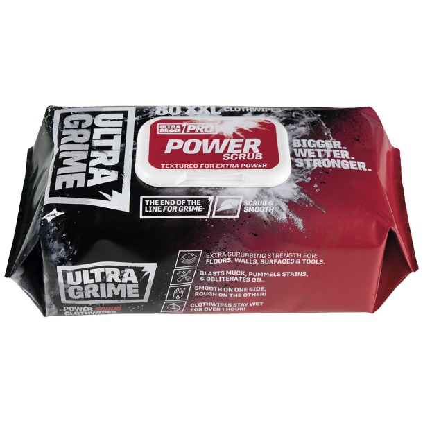 ULTRAGRIME Renseservietter PRO Power Scrub 38x25cm (80stk)