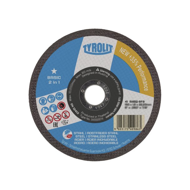 TYROLIT Sk�reskive Basic 125x1.0mm 