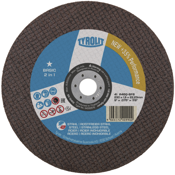 TYROLIT Sk�reskive Basic 230x1,9mm