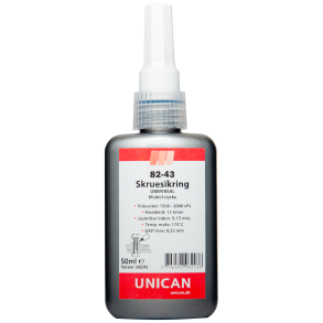 UNICAN 82-43 Skruesikring MIDDEL 50ml
