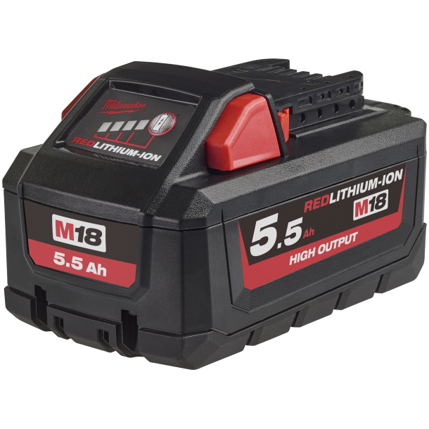 MILWAUKEE Batteri 18V/5,0Ah Li-ion M18 B5.5 High Output