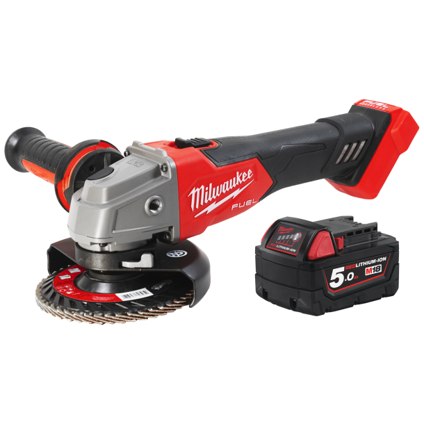MILWAUKEE Akku Vinkelsliber M18 FSAG125X-0 Fuel + batteri M18 B5