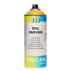 UNICAN Spraymaling (RAL 1023) TRAFIKGUL 400ml