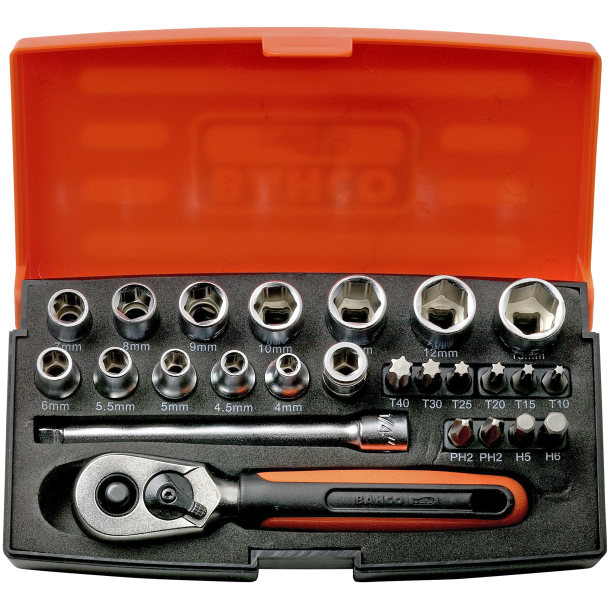 BAHCO Topnglest 1/4" 4-13mm (25 dele)