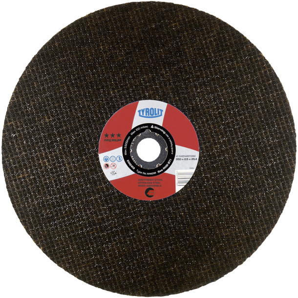 TYROLIT Skreskive INOX 350x2.5x25.4mm