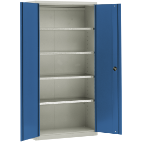 BLIKA Materialeskab MS-1 m/4 galv. hylder, D=445mm