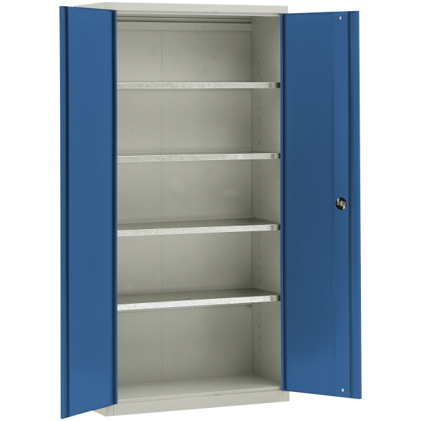 BLIKA Materialeskab MS-1 m/4 galv. hylder, D=445mm