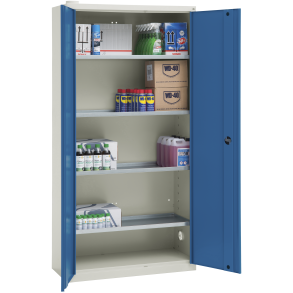 BLIKA Kemikalieskab KS-1 m/galv. hylder 2000×1000×445mm