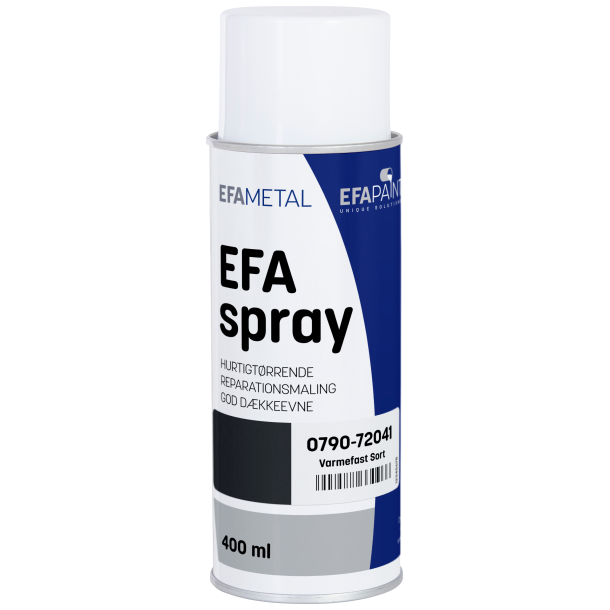 Efaspray varmefast sort 0,4 ltr.