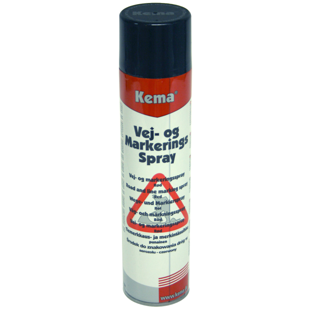 Kema vej- og markeringsfarve spray 600 ml rd