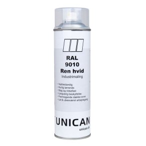 UNICAN RAL 9010 Spraymaling REN HVID 500ml