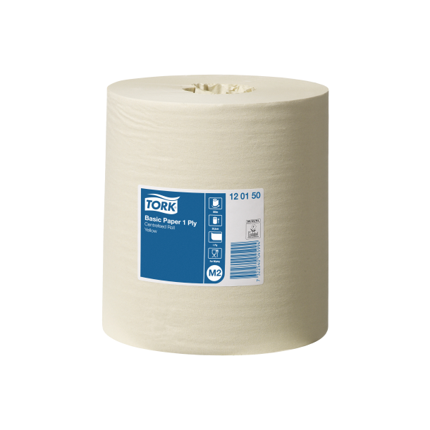 TORK Aftrringspapir Basic M2 gul 300mtr (6 rl)