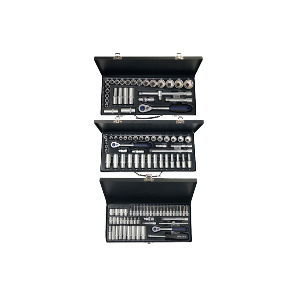 BATO Topn�gles�t 1/4" + 3/8" + 1/2" (112 dele)