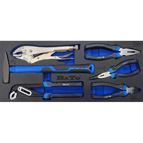 BATO V�rkt�jss�t i metalkuffert 1/4"+1/2" (99 dele)