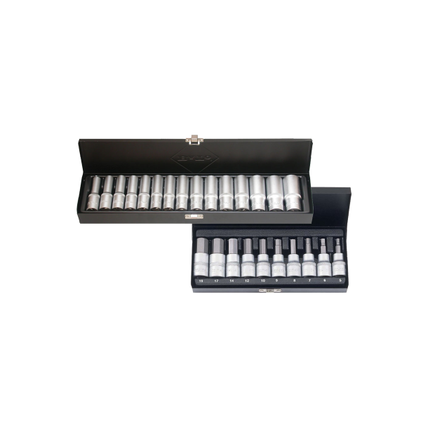 BATO Tops�t 1/2" lange + Stifttops�t 1/2" (25 dele)