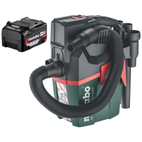 METABO Akku St�vsuger AS HEPA PC Compact solo + Batteri 18V 4,0 Ah Li-Ion